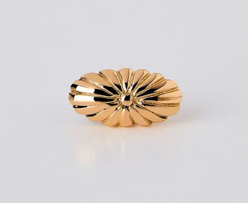 Set of 4 Gold 'Rose' Peg Ornaments