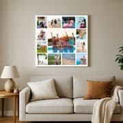 Personalised Photo Collage Framed Canvas – 4 to 15 Pictures