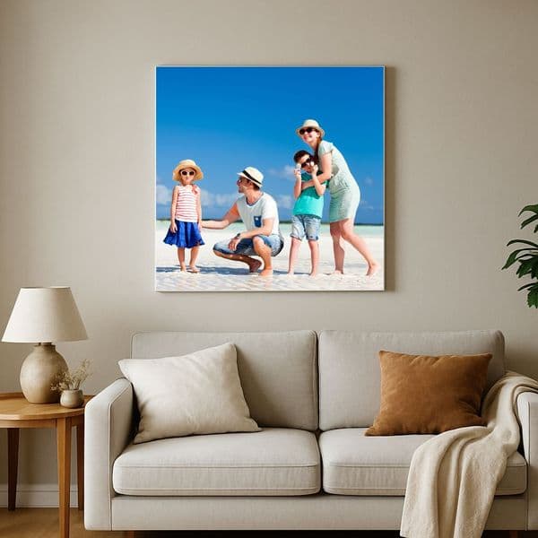 Your photo on canvas Standard 18mm deep frame