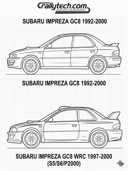 Impreza GC8 1992-2000 (WRC S5/S6/P2000) (Group A)