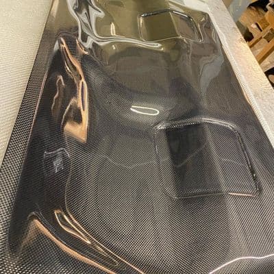 Mitsubishi Evo 4,5,6 Carbon Rear Seat Trim Panel. RT0102/MI