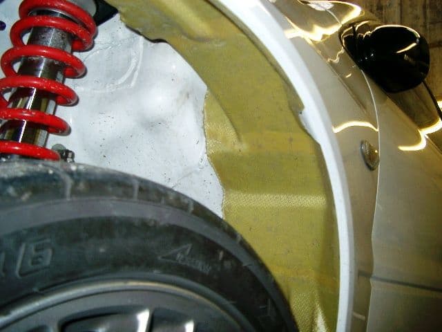 Mitsubishi Evo 7,8,9 Kevlar Wheel Arch Liner R/H. RT0259/MU