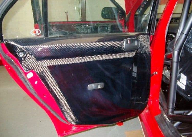 Mitsubishi Evo 8 Carbon Doorcard Electric Honeycomb L/H/R. RT0456/MI