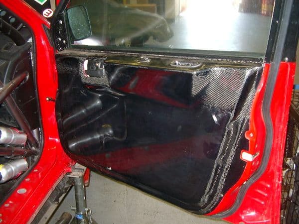 Mitsubishi Evo 8 Carbon Doorcard Electric Honeycomb R/H/F. RT0453/MI