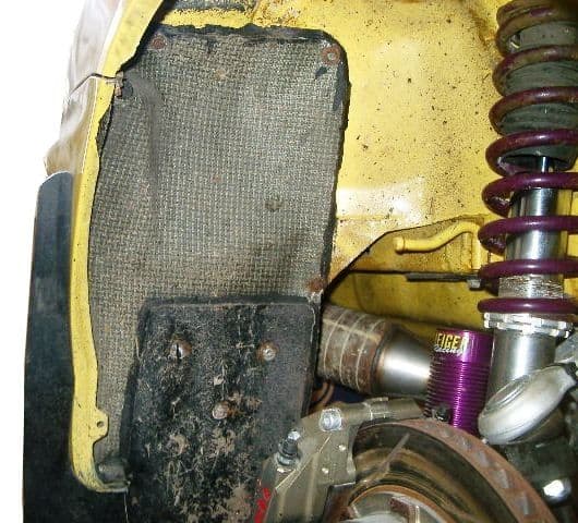 Mitsubishi Evo 9 Rear Bumper Guard RH. RT0627/MU