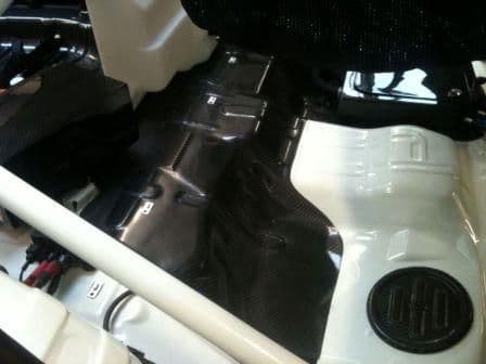 Mitsubishi Evo X Rear Seat Trim Carbon Pre-Preg. RT1318/MI