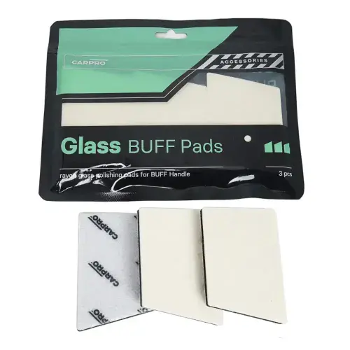 CarPro Buff 3 Rayon Glass Pads For Hand Polishing