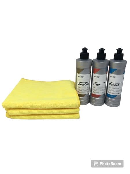 Carpro Clearcut Rapid Fixer Med Cut + Reflect Super Fine High Gloss Finish 250ml