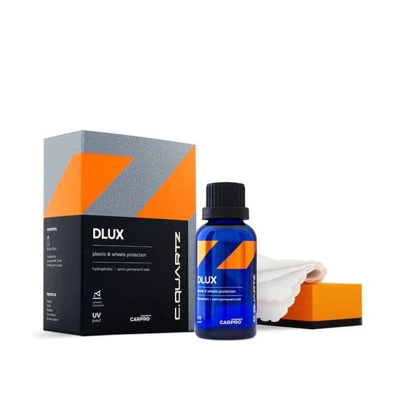Carpro CQuartz DLUX Plastic and Wheel Coating Kit 30ml, Hydrophobic Extremely Durable