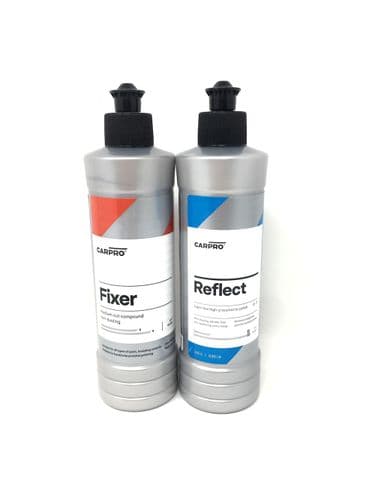 Carpro Fixer Medium Cut Compound + Reflect Super Fine High Gloss Finish 250ml