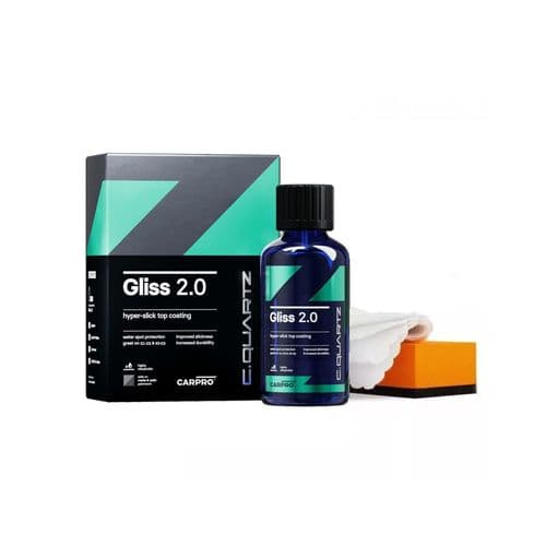 CarPro Gliss 2.0 CQuartz Hyper Slick Top Coating – 50ml & Extremely Hydrophobic