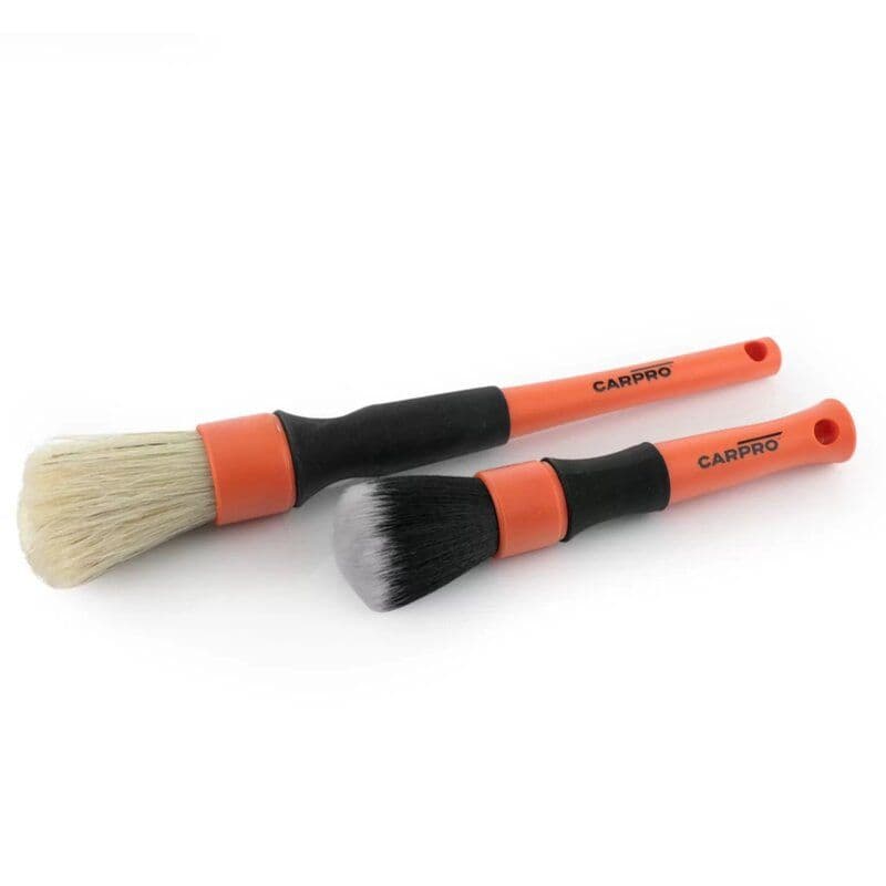 CarPro Two-Brush Detailing Set For All Exterior & Interior Cleaning Tasks