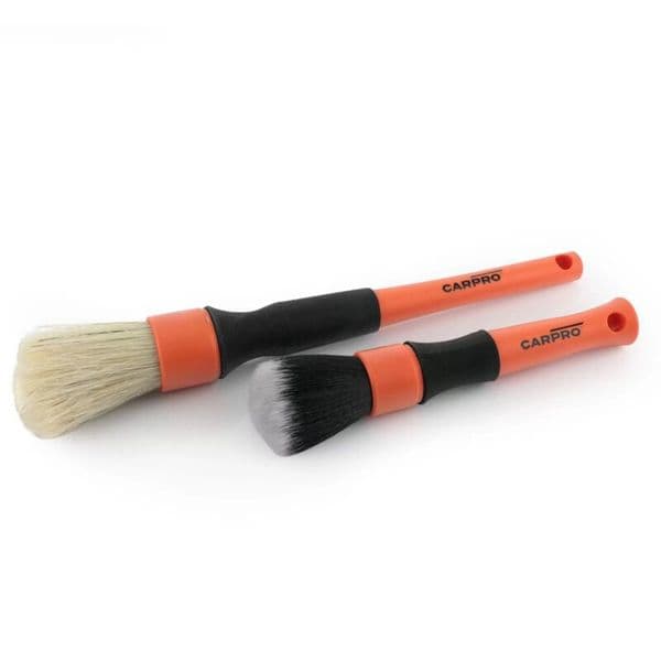 CarPro Two-Brush Detailing Set For All Exterior & Interior Cleaning Tasks
