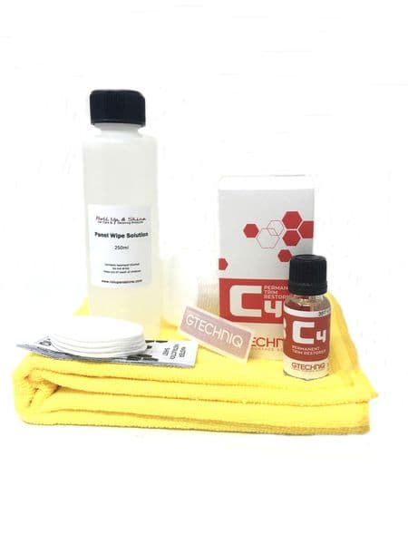 Gtechniq C4 Permanent Trim Restorer Full Application Kit 30ml