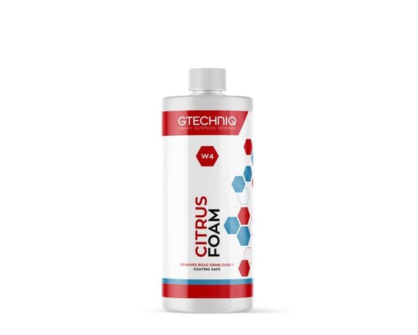 Gtechniq W4 Citrus Snow Foam 1L Removes Road Grime Easily, Coating Safe