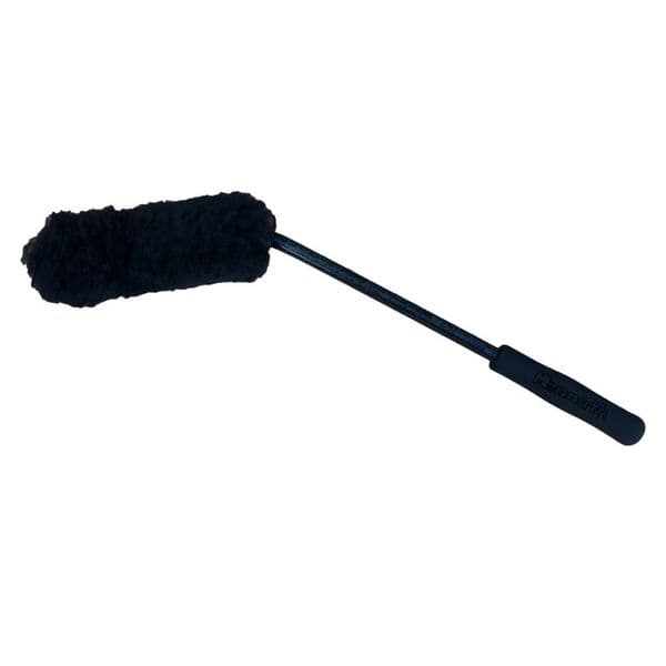 Mammoth Woolly Wheel Wand - Angled Ultra-Soft Cleaning Head Features Merino Wool