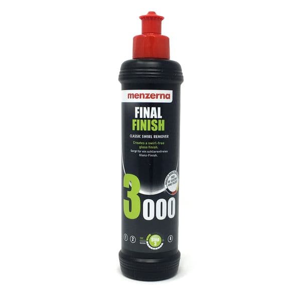Menzerna 3000 Final Finish - 250ml One-Step Finishing Polish Remove Light Swirls