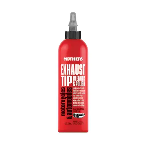 Mother's Exhaust Tip Cleaner & Polish 236ml For Baked-On Carbon, Soot & Grime