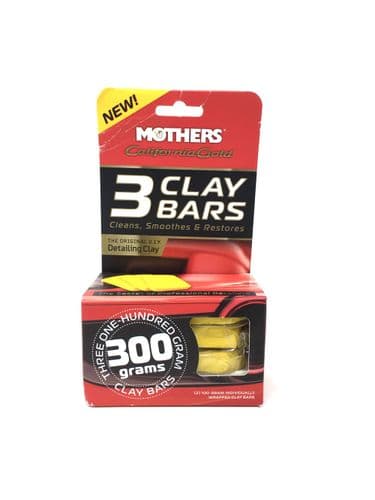 Mothers California Gold 3 Clay Bars Cleans, Smoothes & Restores