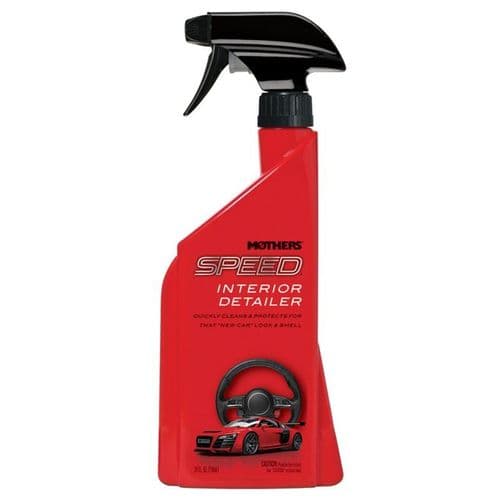 Mothers Speed Interior Detailer 24oz 710ml No Greasy Residue Or Streaks