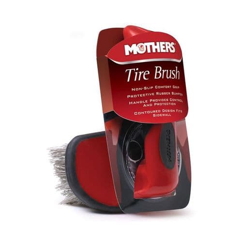 Mothers Tire Brush Contoured Design That Fits Your Tyre's Sidewall