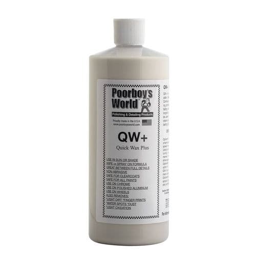 Poorboy's World QW+ Quick Wax Plus 32oz 946ml Freshly Detailed Sparkle