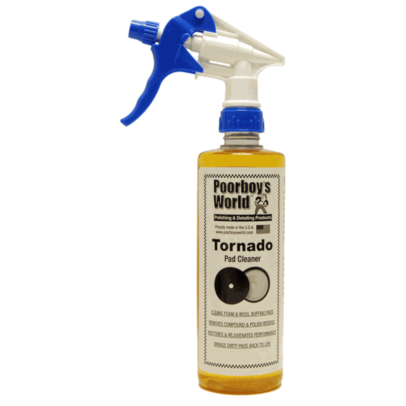 Poorboy's World Tornado Pad Cleaner 473ml Cleans All Foam, Wool & Microfibre