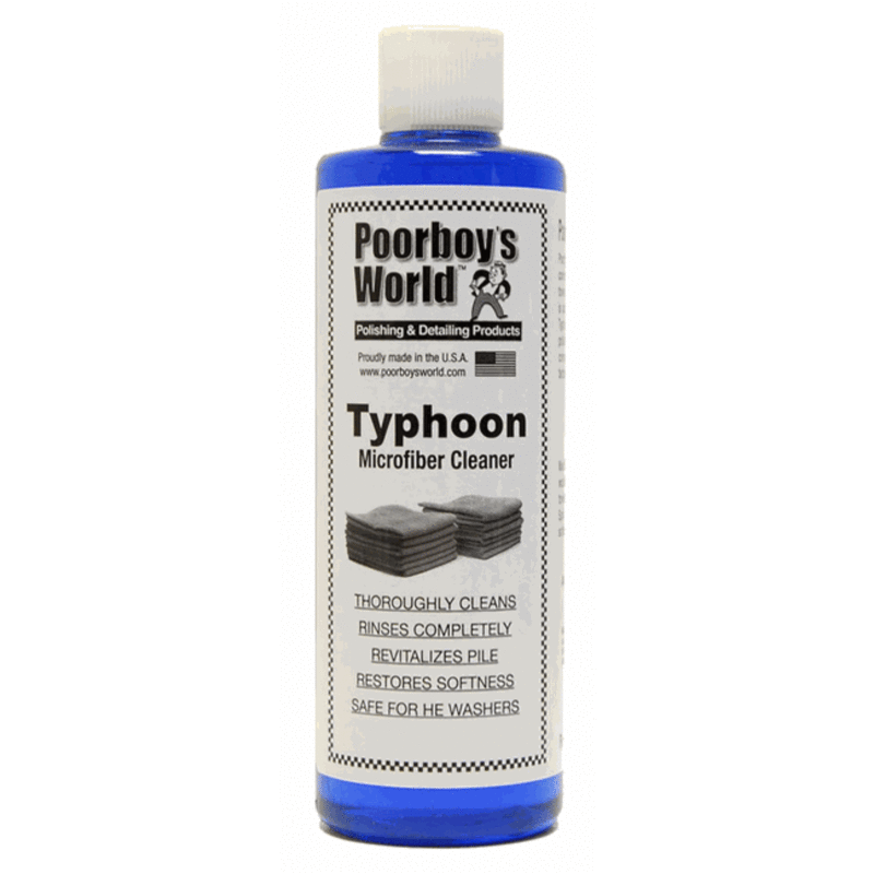 Poorboy's World Typhoon Microfibre Cleaner 473ml Super-Effective Pads & Cloths