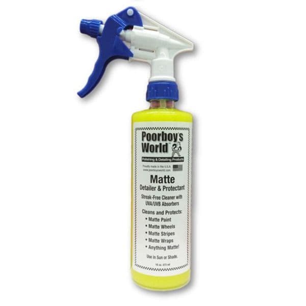Poorboys World Matte Detailer & Protectant 473ml Cleans Dirt For Matte Finishes