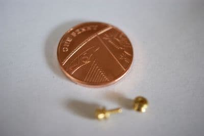 1/24th Brass Internal Doorknob Set