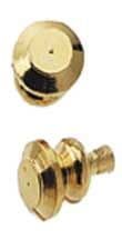 1 x Plain Knob Gold Plated Brass