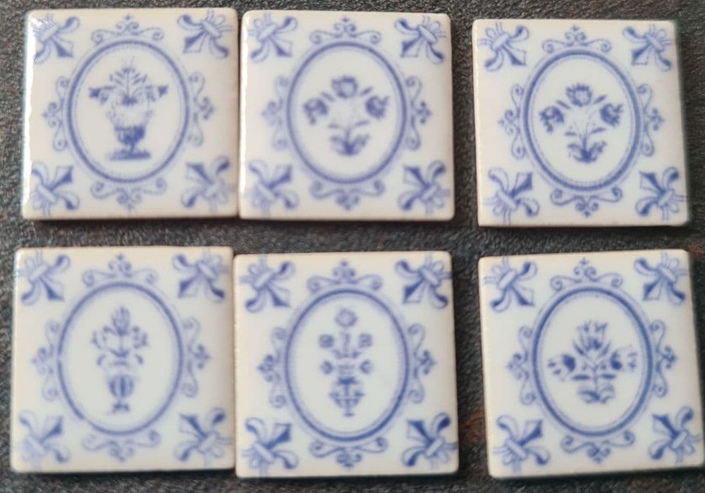 6 x Random Ceramic Tiles