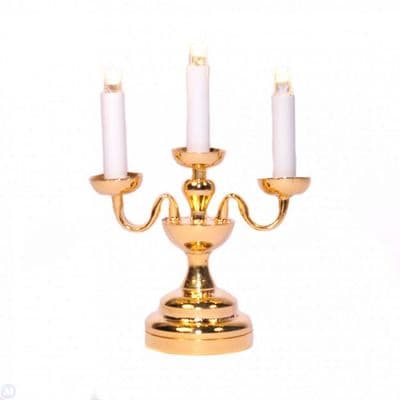 Battery 3 Arm Candelabra