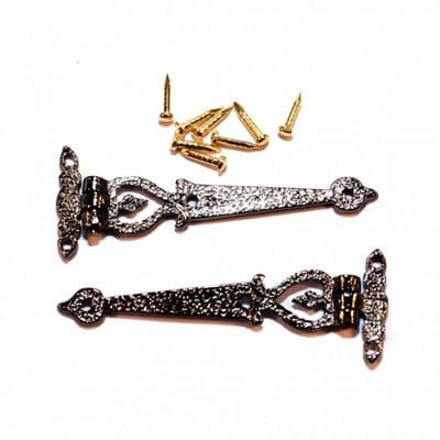 Black Antique Hinges (pair)
