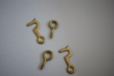 Brass Hook and Eye (qty 2)