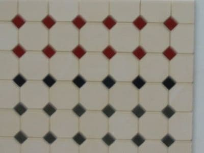Cream Octagonal Floor Tiles - Dolls House