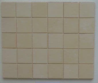 Cream Square Quarry Floor Tiles - Dolls House