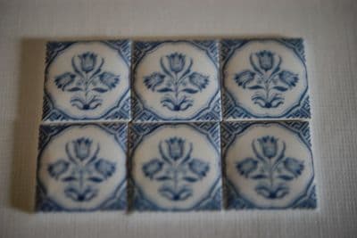 Dutch Delft Tulips, 18c, M8