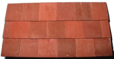 Mixed Red - Standard Roof Full Roof Tile - Dolls House