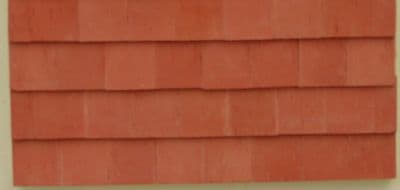 Red Roof Tiles - Small - Dolls House - 1/24th Scale.