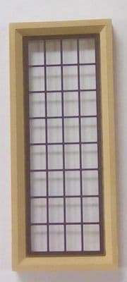 Square 'Stone' Mullion Window - Complete Glass & Leadlight