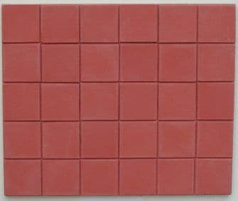 Terracotta Square Quarry Floor Tiles - Dolls House