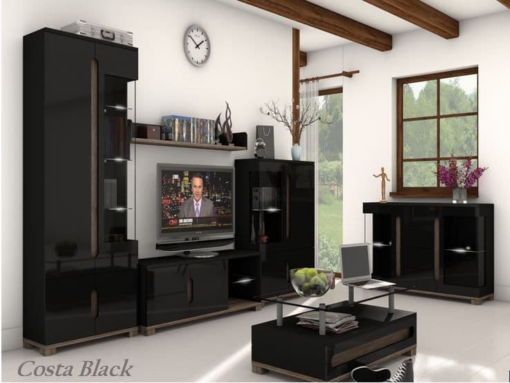 A Symphony of Style and Functionality: The Elegance of Black Large Sideboards and Media Units
