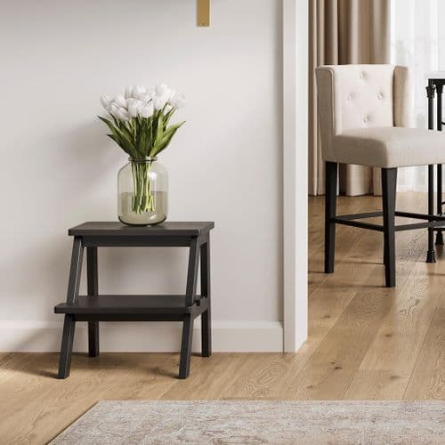 Adelisse Black Accent Stool - 25LD