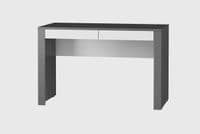 White Gloss Bedroom Desk with Drawers - Furniture Factor

