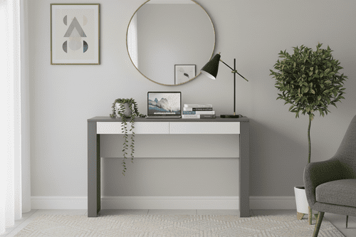 Alabama Grey and White Small Study Desk - ABB-1