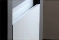 Cellini White Gloss Tall Narrow Display Unit S25
