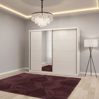 Albi Cashmere Taupe 251cm Extra Large Mirrored Sliding Door Wardrobe 11013762