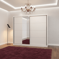 Albi Cashmere Taupe 251cm Extra Large Mirrored Sliding Door Wardrobe 11013762