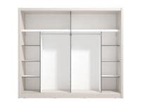 Albi Cashmere Taupe 251cm Extra Large Mirrored Sliding Door Wardrobe 11013762
